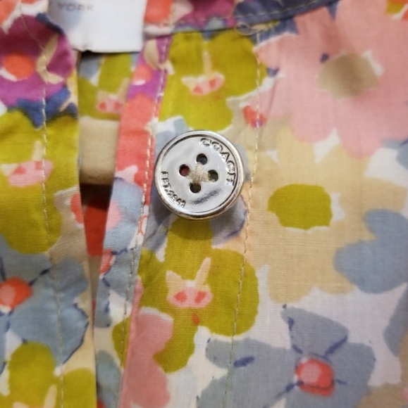 EUC Coach Hadley Floral Tunic Swim Cover Up Top - Picture 7 of 8